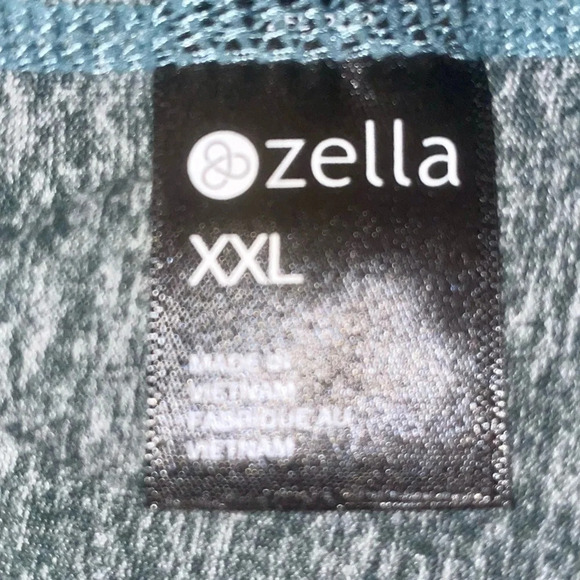 ZELLA LIANA LONG SLEEVE RECYCLED BLEND PERFORMANCE T-SHIRT - XXL Teal Titanic - Picture 4 of 9